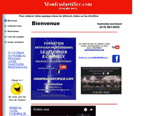 Tablet Screenshot of monfeudartifice.com